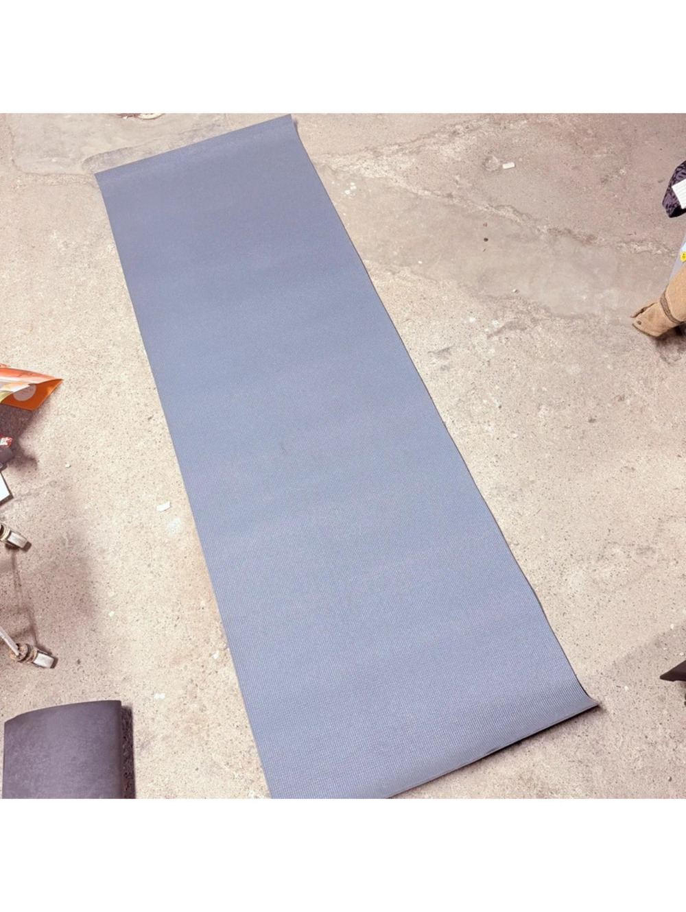Grey yoga mat